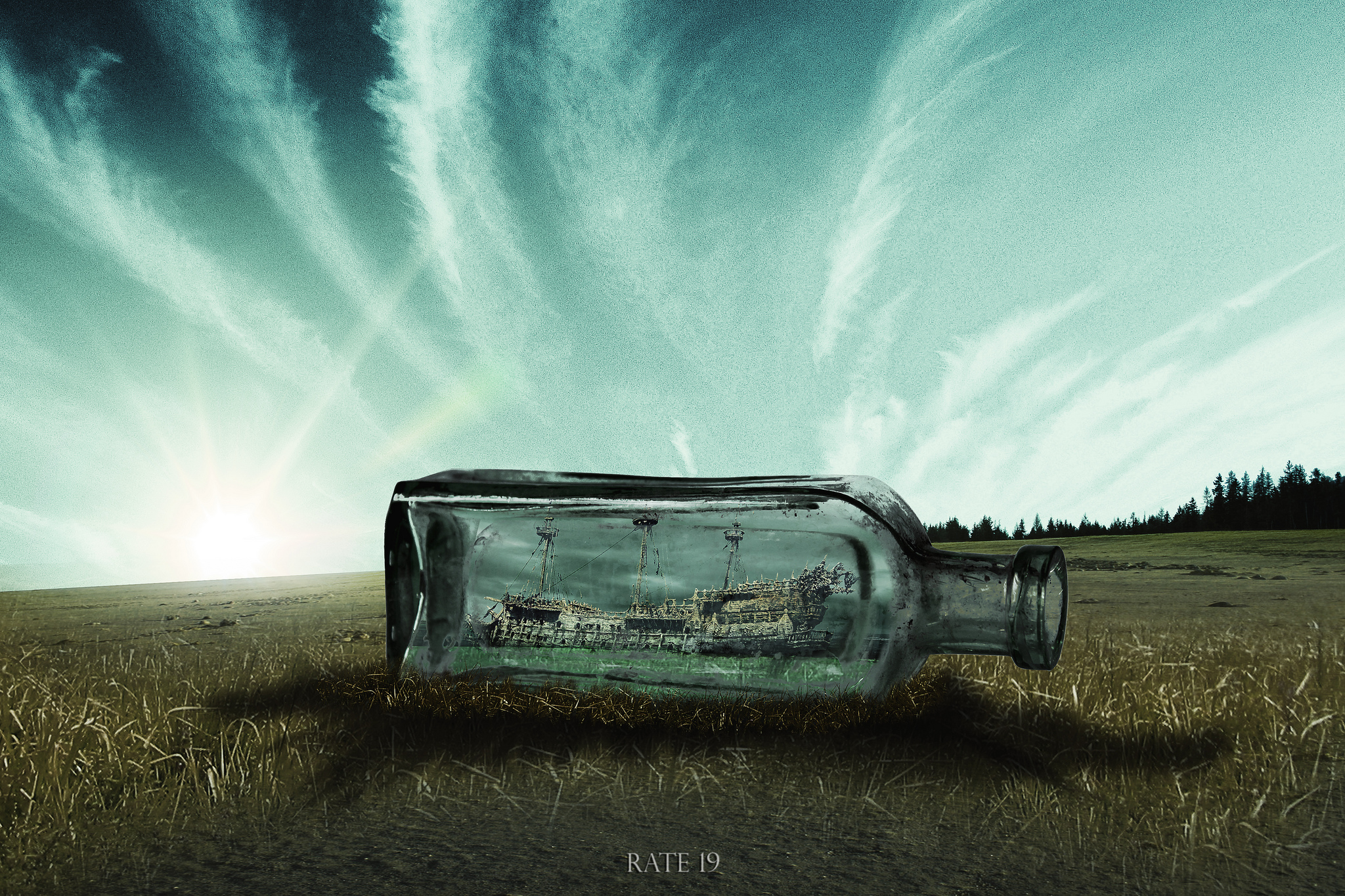 Ship in a bottle