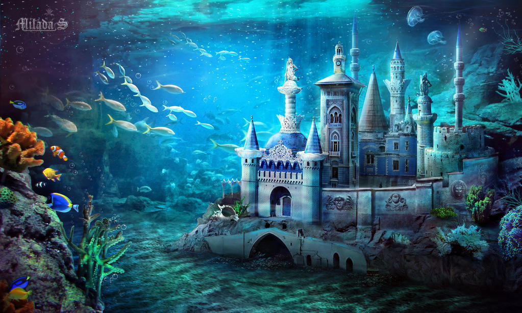 Underwater castle by Milada-S on DeviantArt