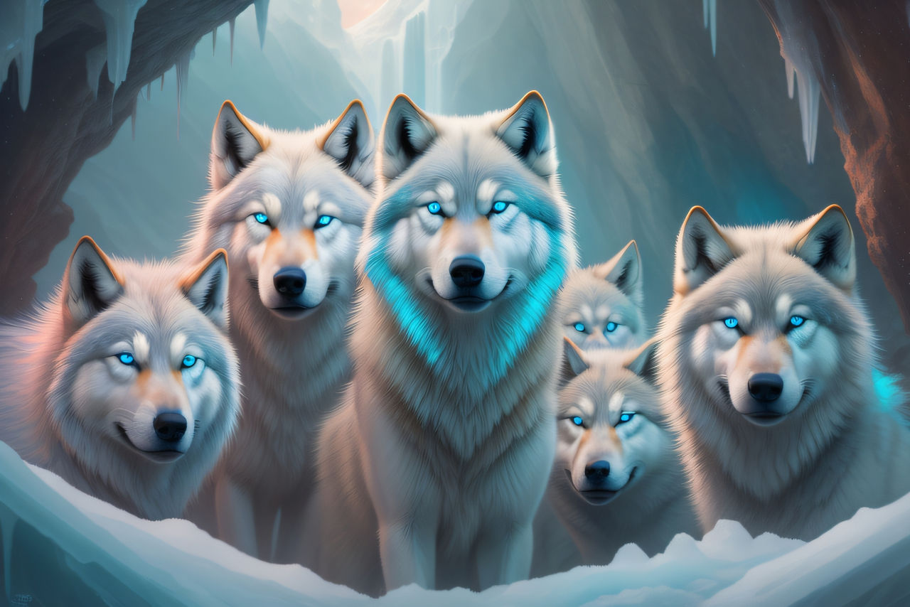 BLUE EYED WOLVES by ebenblue on DeviantArt