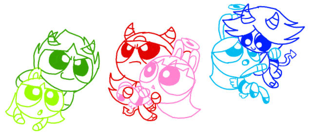 Ppg x rrb by Mymyartquweb on DeviantArt