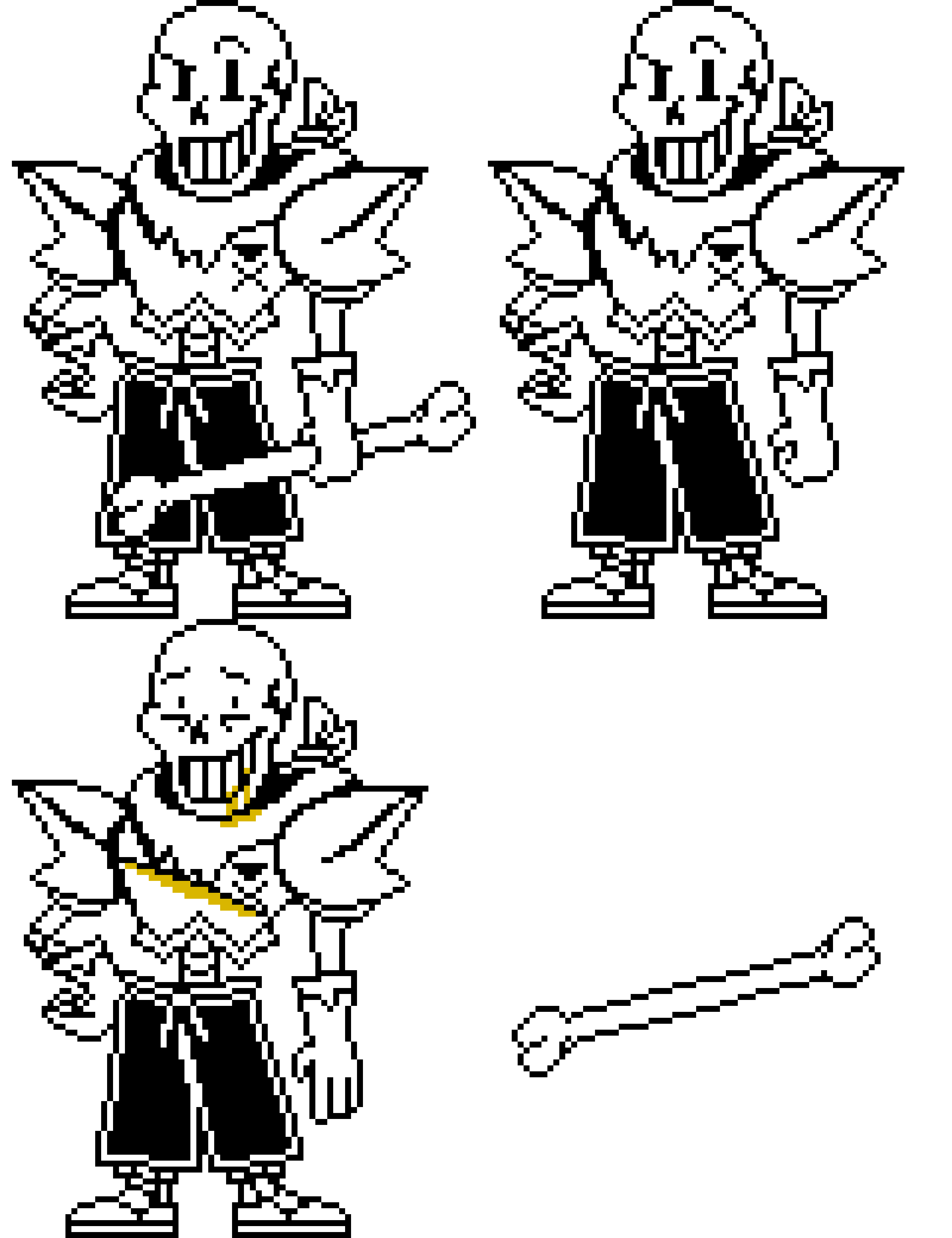 Underswap!Sans Battle Spritev2 by AndisDrawingHub on DeviantArt