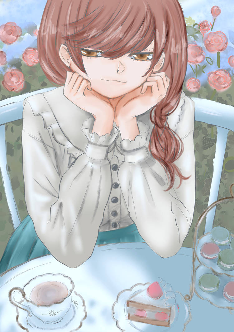 Tea time in the garden. by hitomoni on DeviantArt