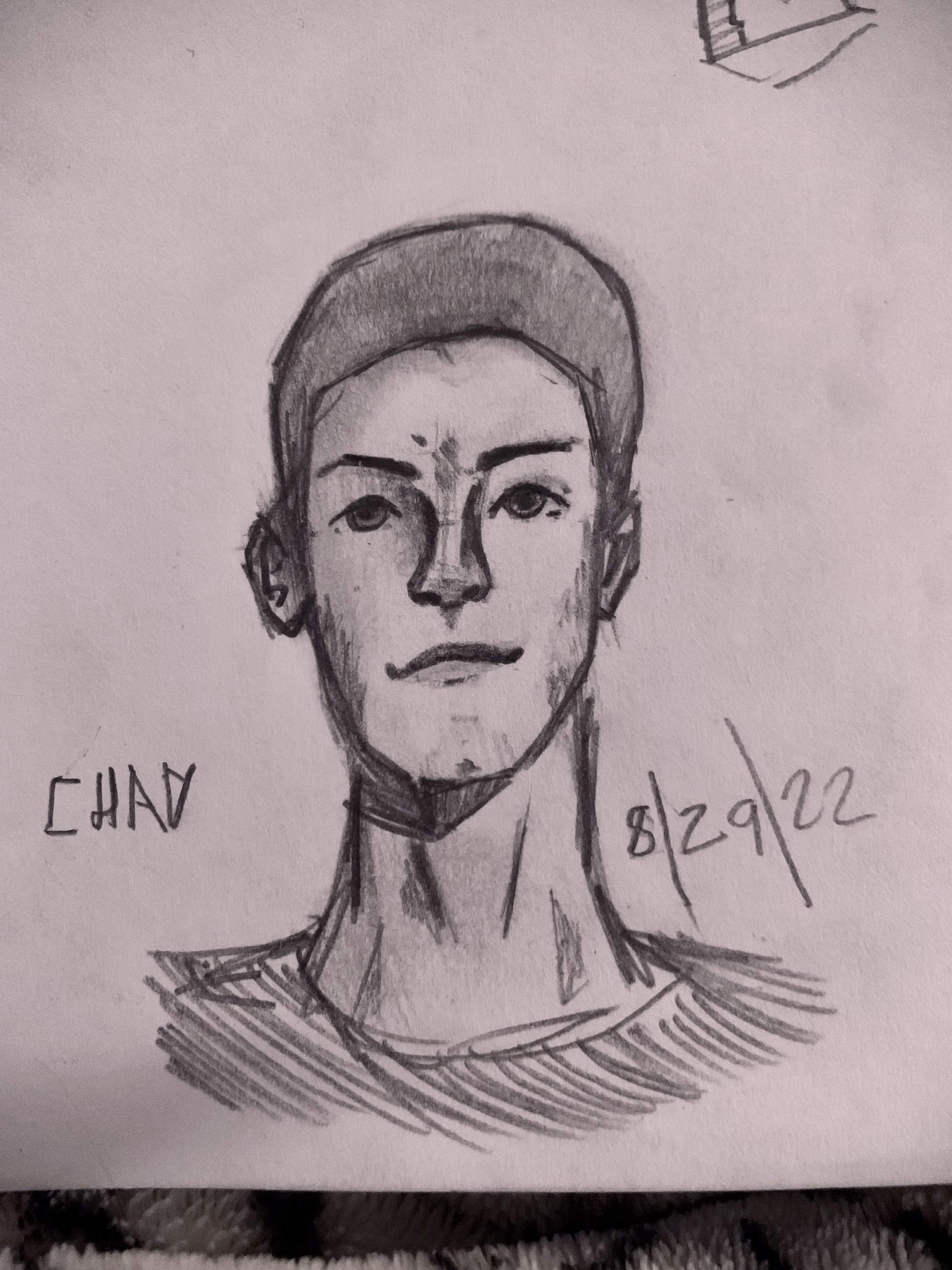 Straight up Chad face sketch by Ahr0w on DeviantArt