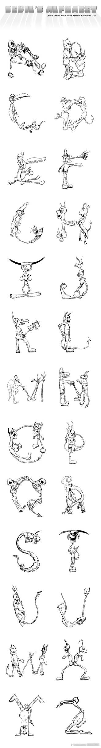 Devil's Alphabet _cartoon by pastedTOAST on DeviantArt