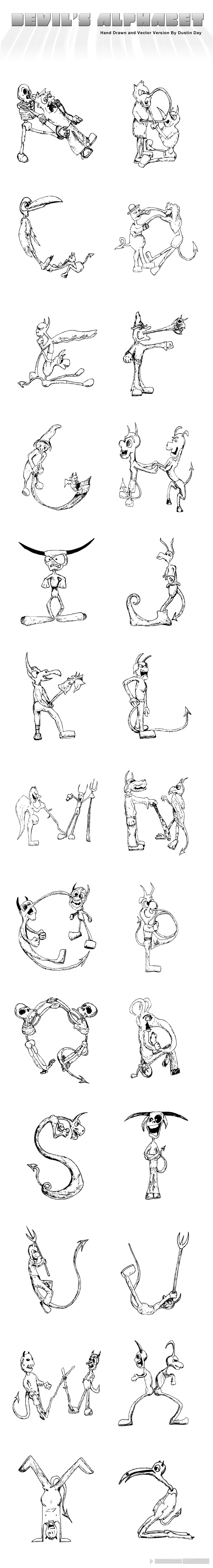 Devil's Alphabet _cartoon by pastedTOAST on DeviantArt