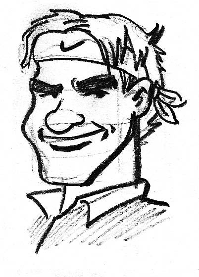 roger federer sketch