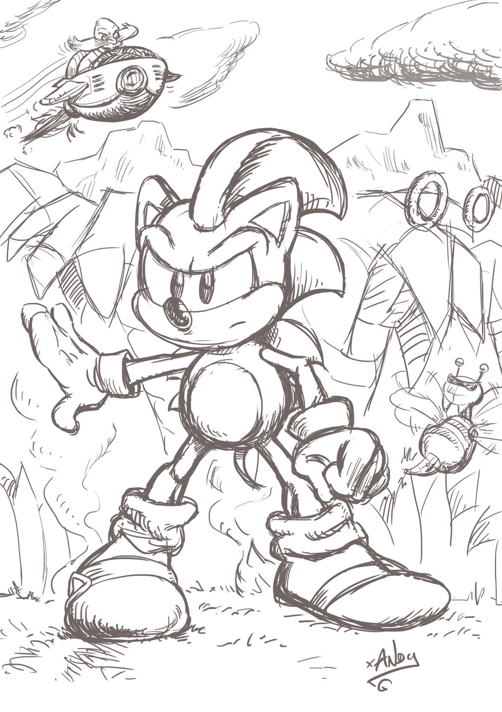 Sonic adventures sketch