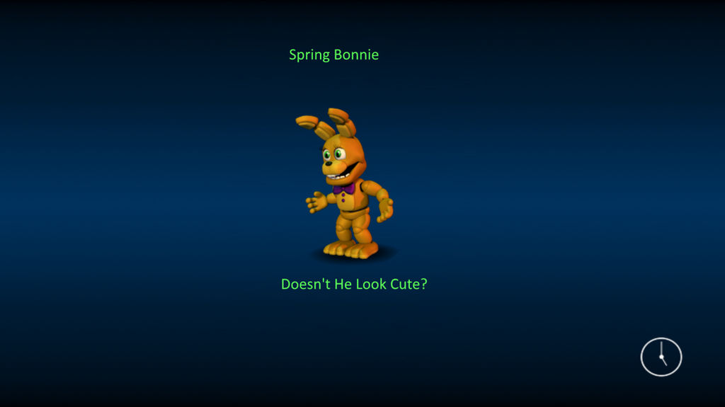 Spring Bonnie Fnaf World Loading Screen By Thevideogameryt -
