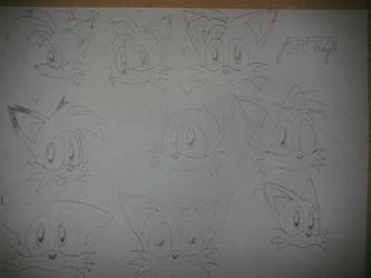 Random Tails Drawing Sheet 6