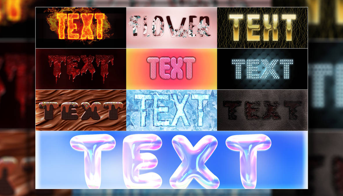 10 Text Styles Collection Pack by LIv9d on DeviantArt