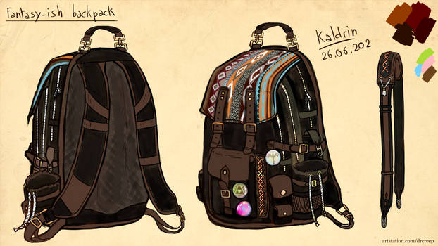 Fantasy-ish back pack design