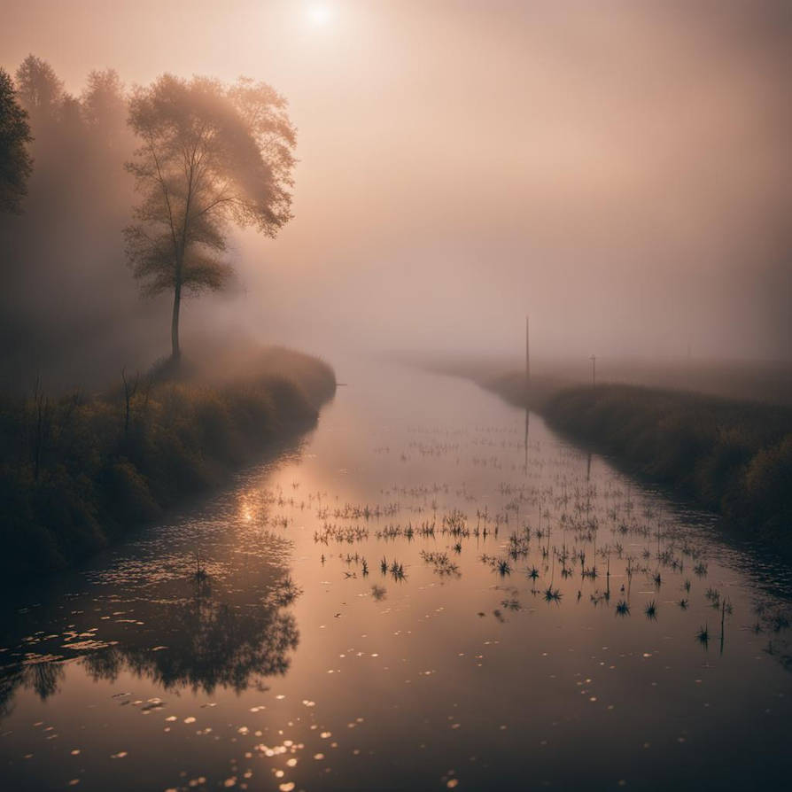 Pioggia,nebbia,paesaggio