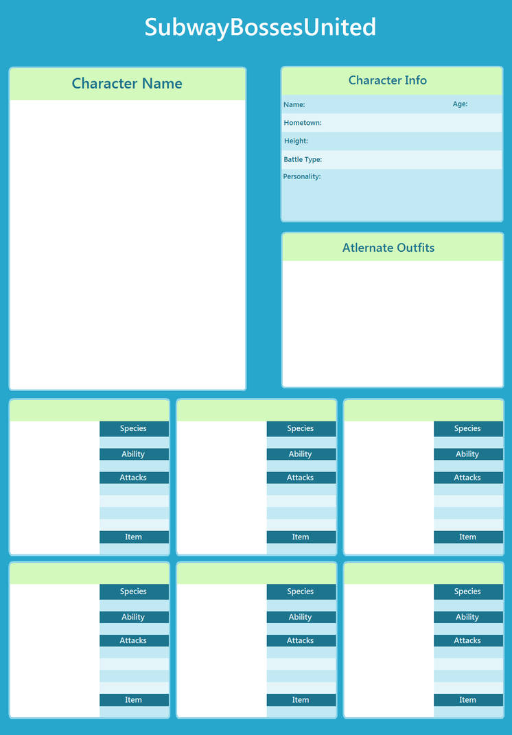Character Template by SpaceMalla on DeviantArt