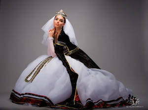 Traditional Georgian female costume