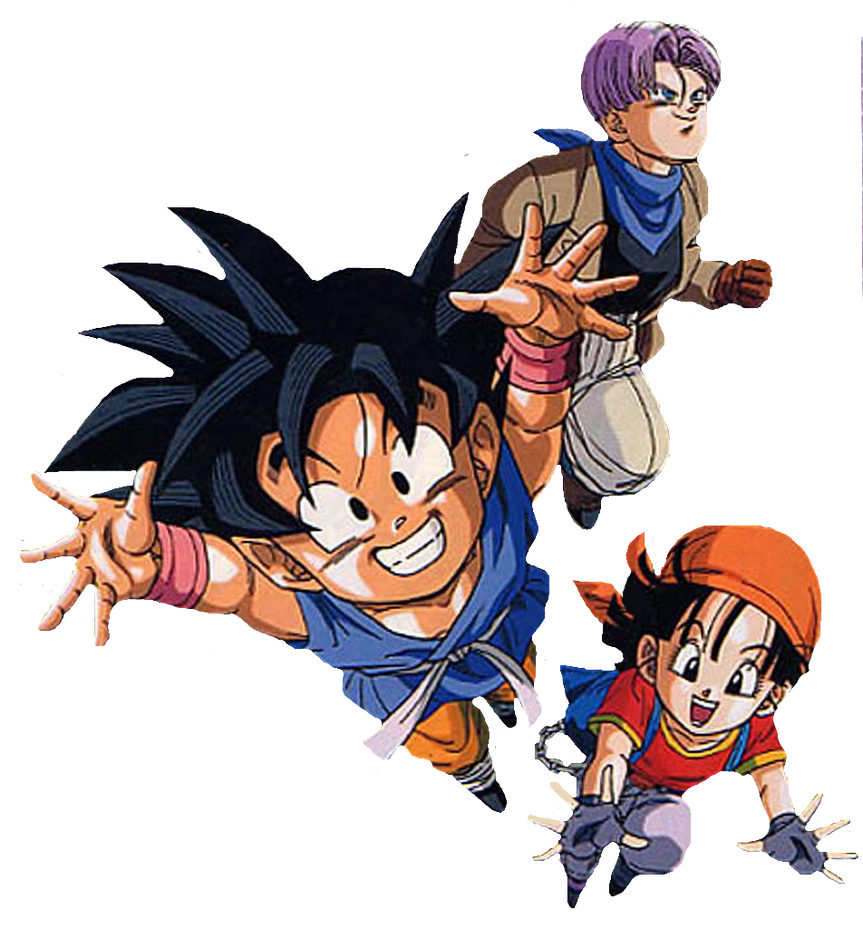 Dragon Ball GT Poster Pan, Trunks, Goku, Giru 18inx12inches Free Shipping