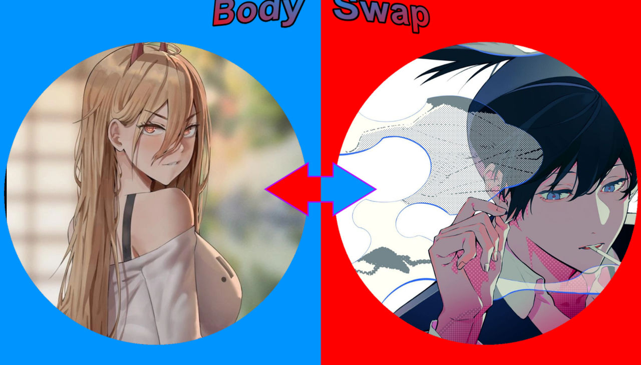 Body Swap (Power and Aki) by Denki-Kun1 on DeviantArt
