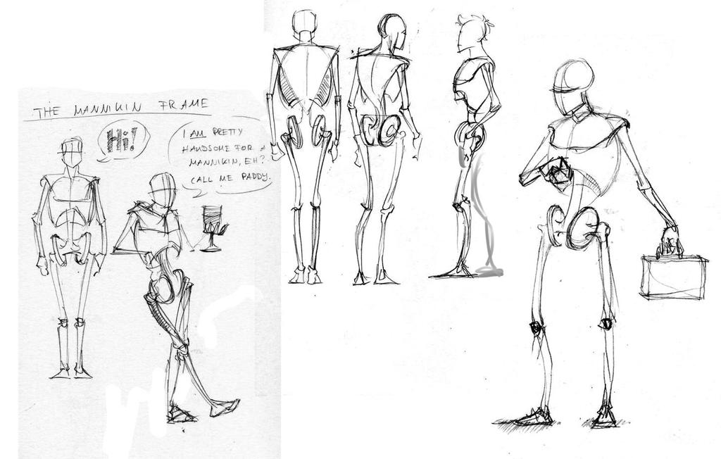 Manframe Cartoon The Mannikin Frame by Fridgeletters on DeviantArt