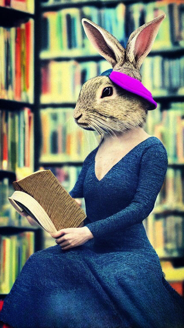 Rabbit Woman reads by MattiaMc on DeviantArt