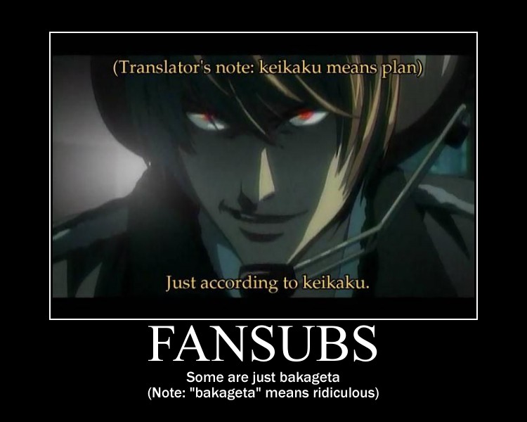 Fansub Failure: When Things Don'T Go According to Keikaku