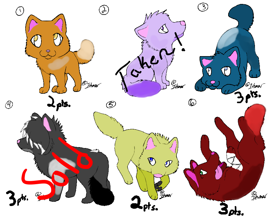 canine point adoptables (open)