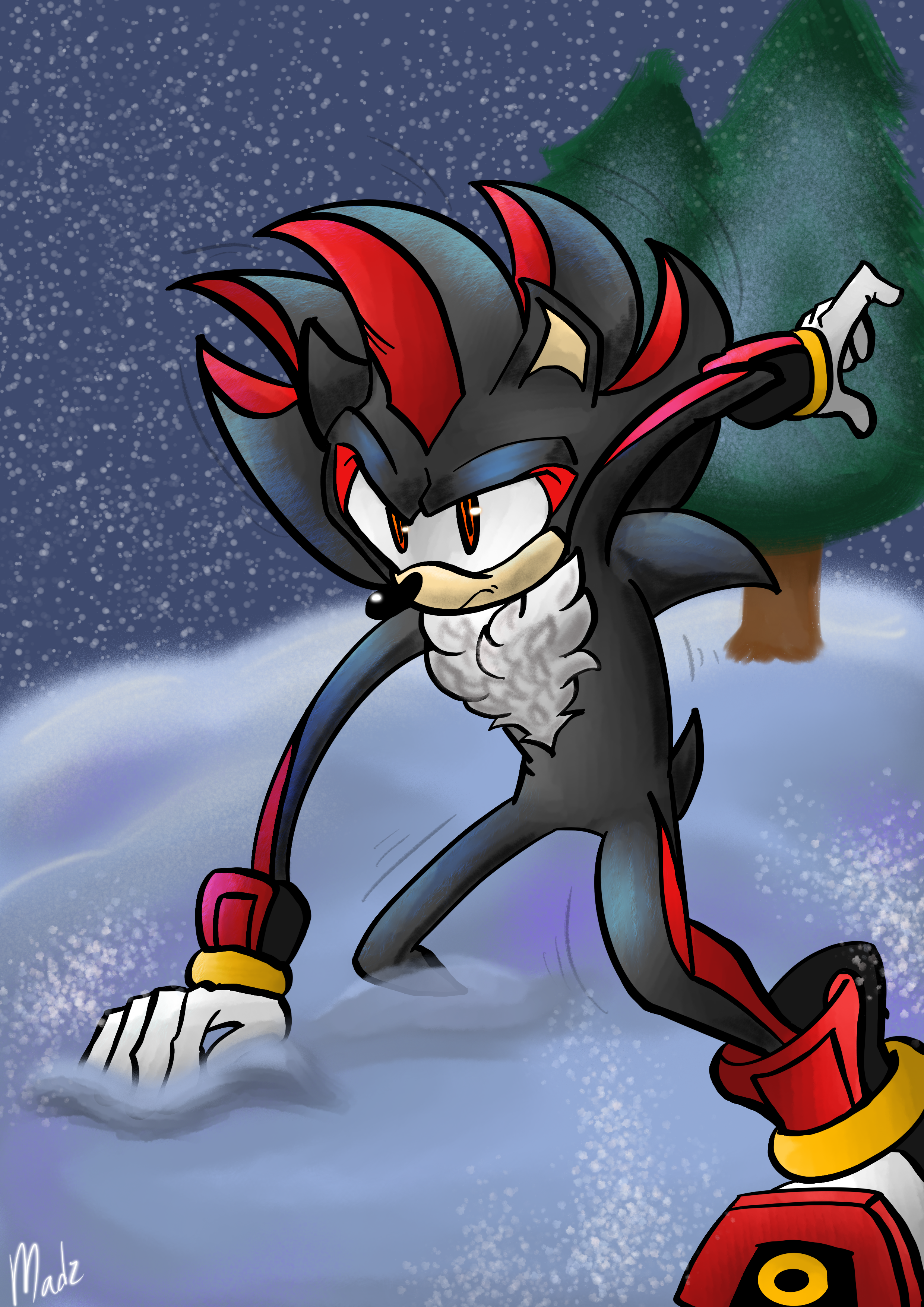 shadow the hedgehog (sonic) drawn by ami-dark