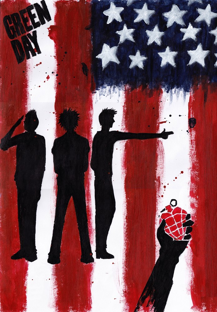 American Idiot painting wallpaper by punkeduppirate on DeviantArt
