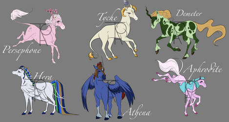 Greek Goddess Themed Adopts (Equine)