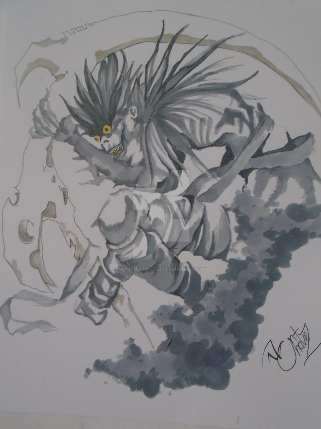 Death Note Ryuuk Inflation DeathNote: Ryuk by antFullbuster on DeviantArt