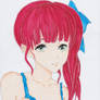 Red haired anime girl