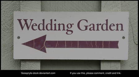 Seaspryte-stock Wedding Garden sign