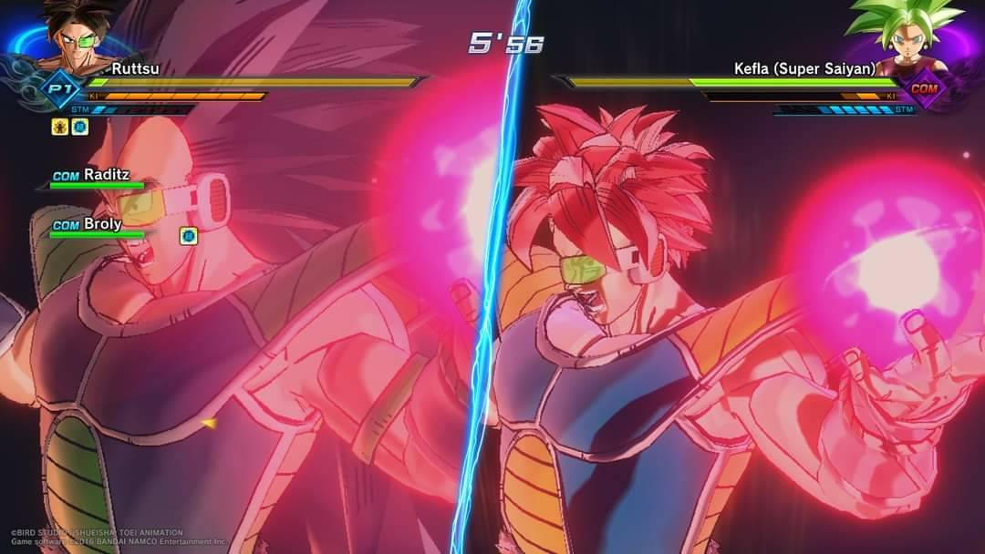 Raditz and SSJG Ruttsu using Weekend by LothEth on DeviantArt