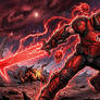 Doom Slayer as Red Lantern.