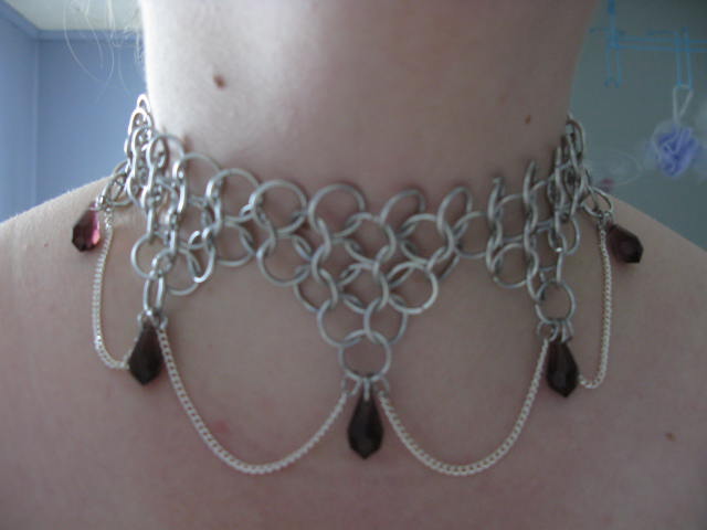 Chainmaille Purple Drops