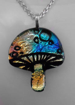 Blue and Yellow Magic Mushroom by HoneyCatJewelry on DeviantArt