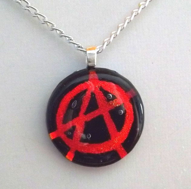 Anarchy Fused Glass Pendant