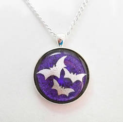 Double Dichroic Bats Pendant