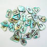 Elder Futhark Abalone Shells Runeset