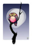Sleepy Circle Owl by FionaCreates