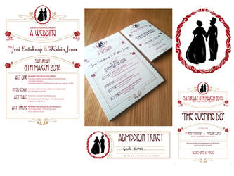 Wedding Invitations by FionaCreates