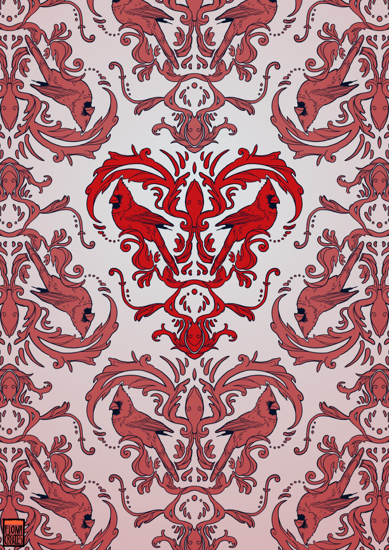 Cardinal Damask