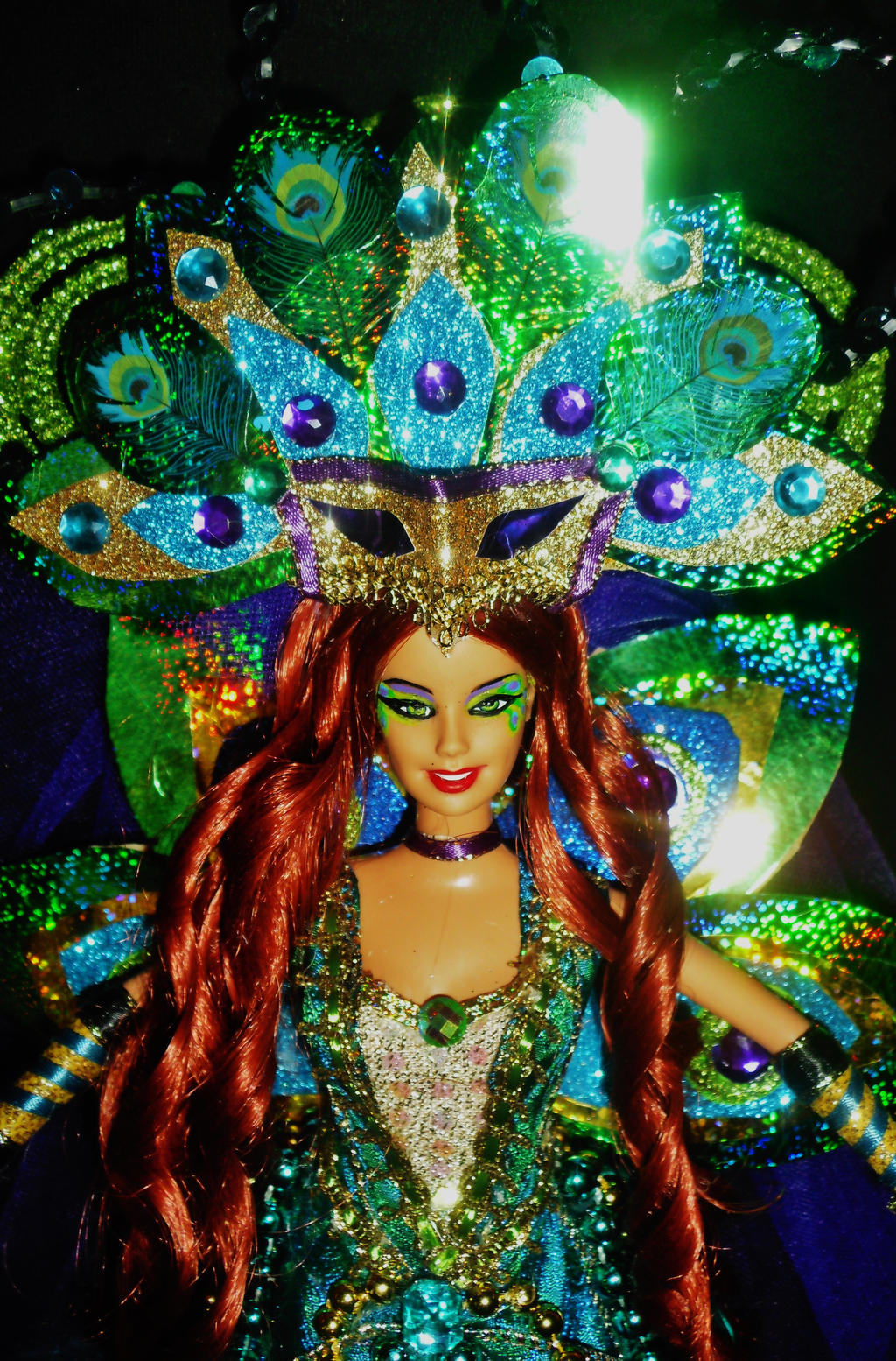 Greek Goddess Hera Mardi Gras Version