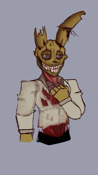 Drawing my version of springtrap 