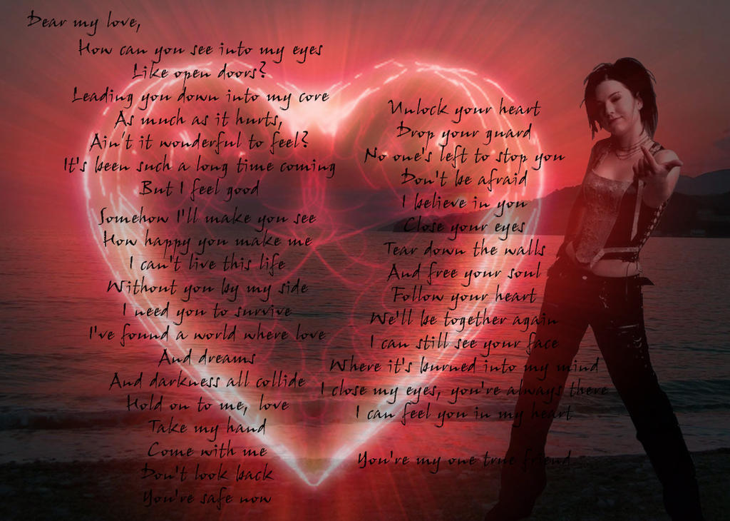 Evanescence Love Letter - Valentine's Day Card