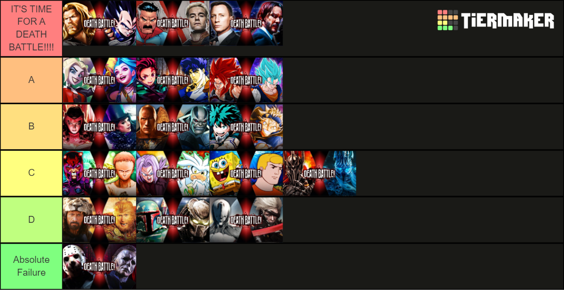 DEATH BATTLE Season 9 Tier List