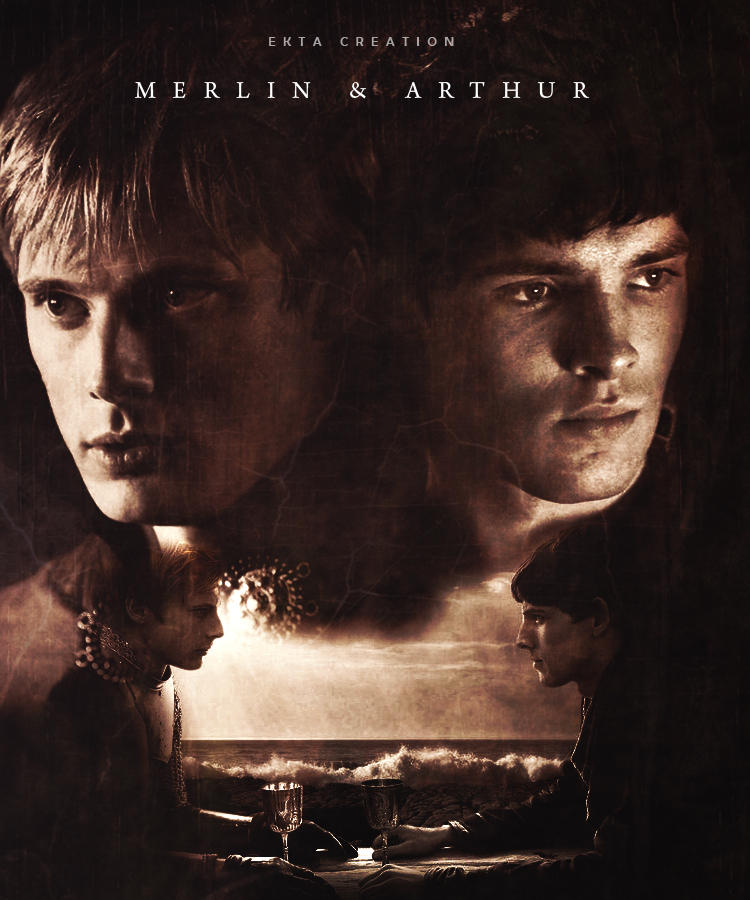 Merlin and arthur fan art by ektapinki on DeviantArt