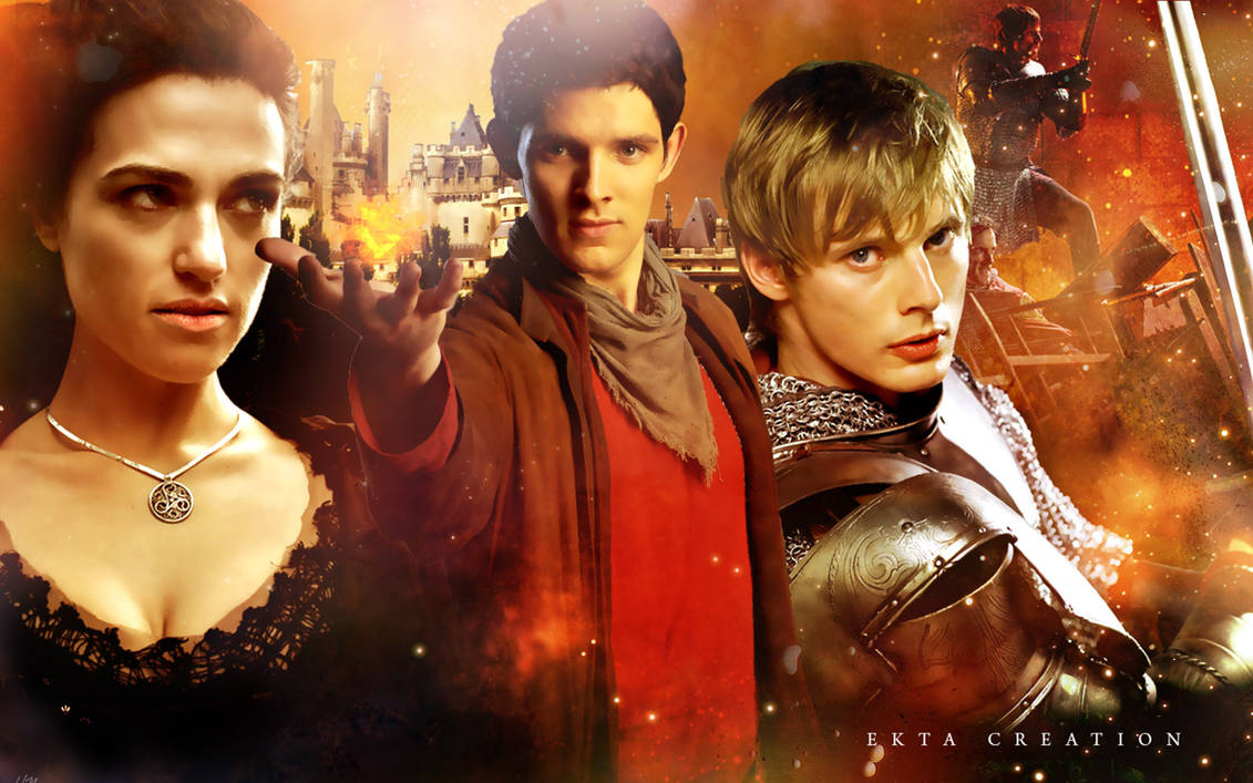 Merlin, Arthur and Morgana fan art by ektapinki on DeviantArt