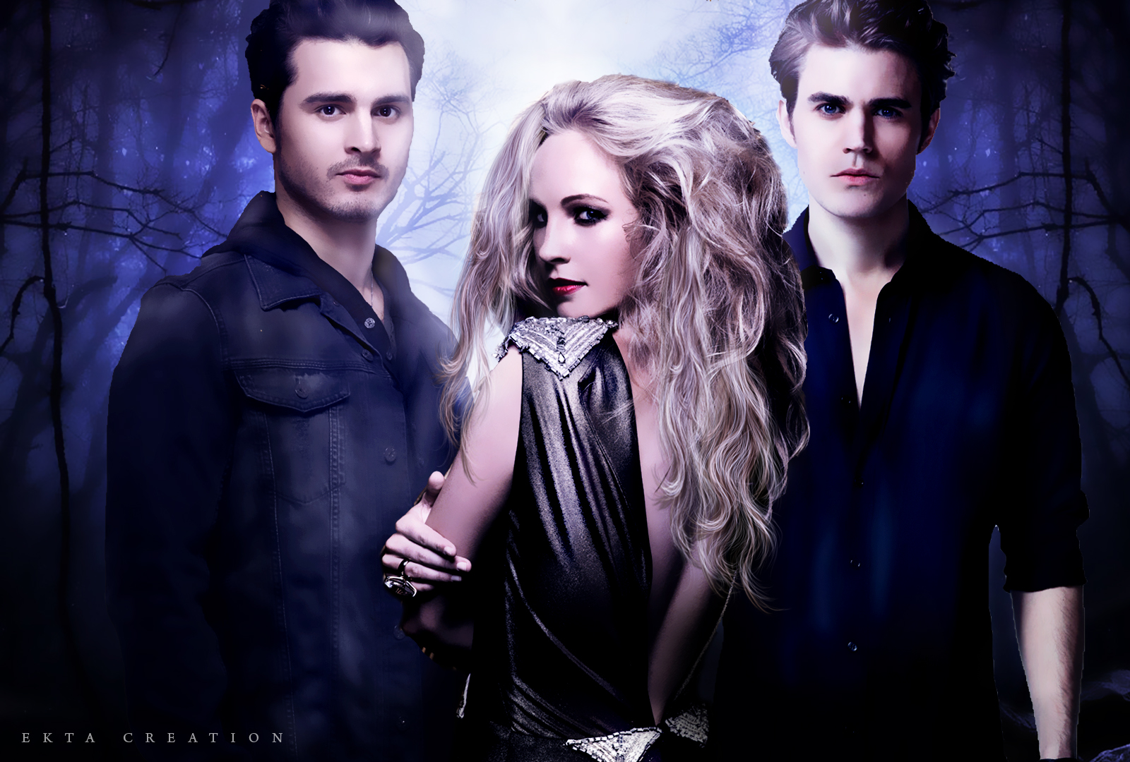 Caroline Enzo And Stefan By Ektapinki On Deviantart