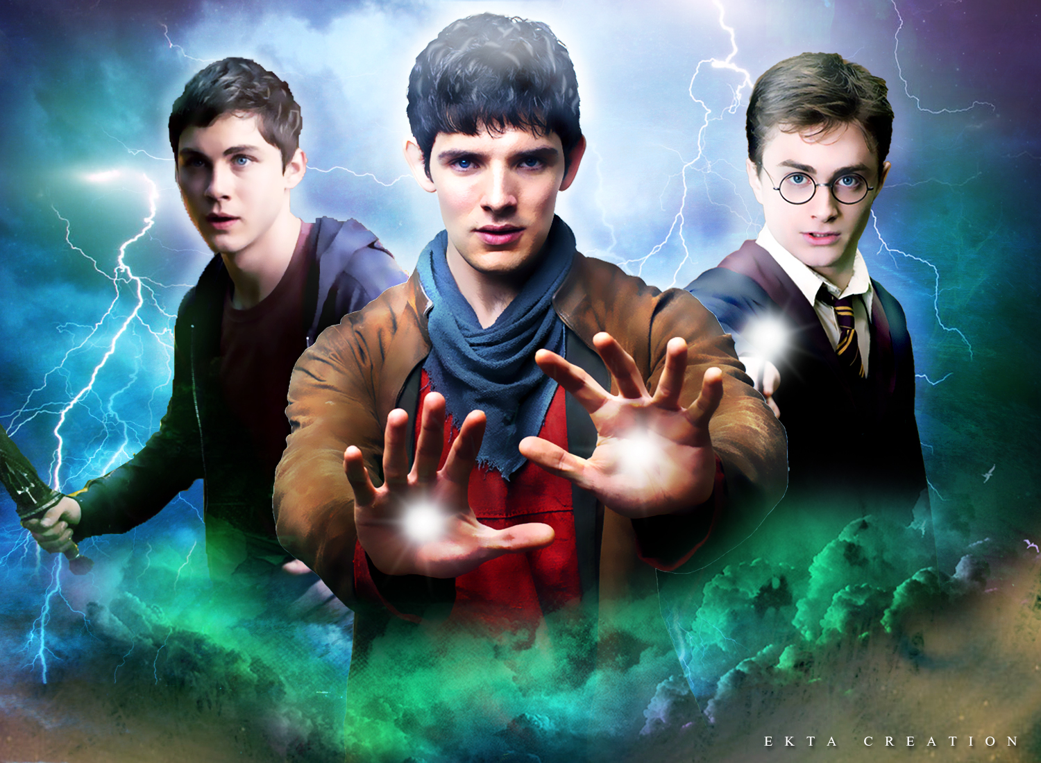 Multifandom (merlin,harry potter,percy jackson) by ektapinki on DeviantArt