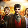 Merlin ,arthur and gwen (poster)