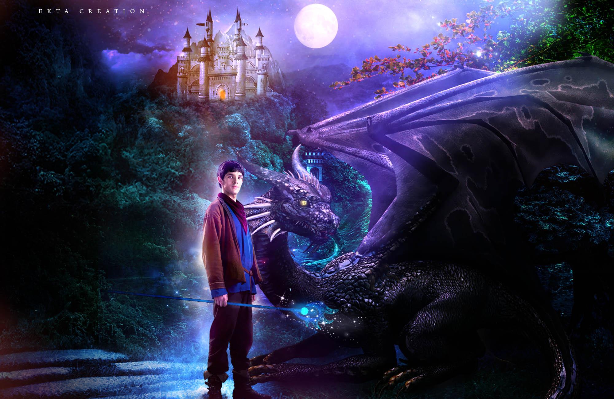 Computer Backgrounds Merlin Merlin Dragon Wallpaper